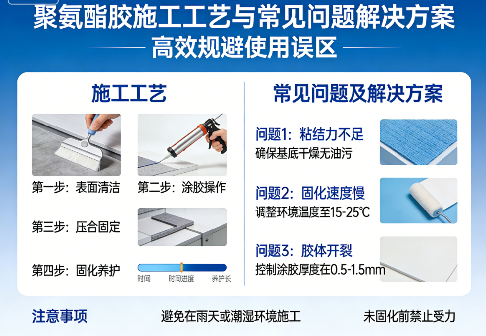 实操指南｜聚氨酯胶施工工艺与常见问题解决方案，高效规避使用误区