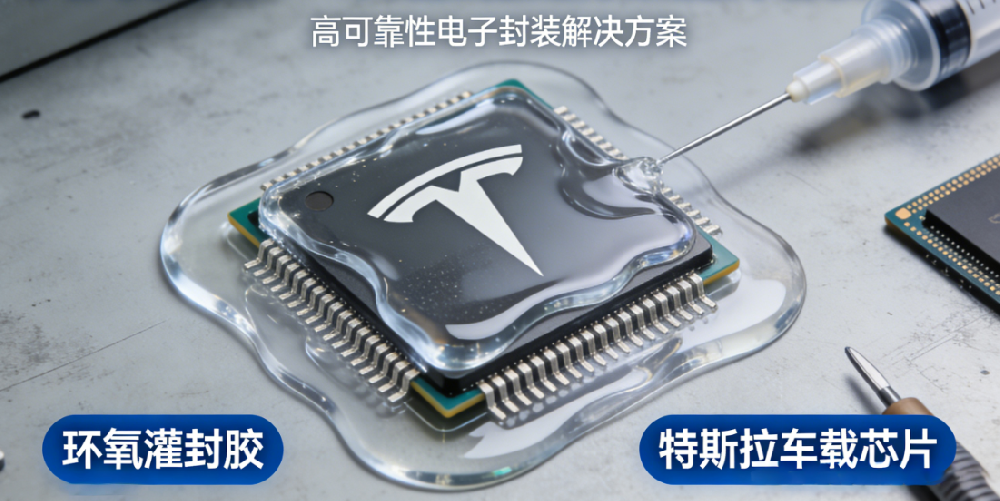 车载电子灌封——环氧灌封胶助力特斯拉车载芯片落地