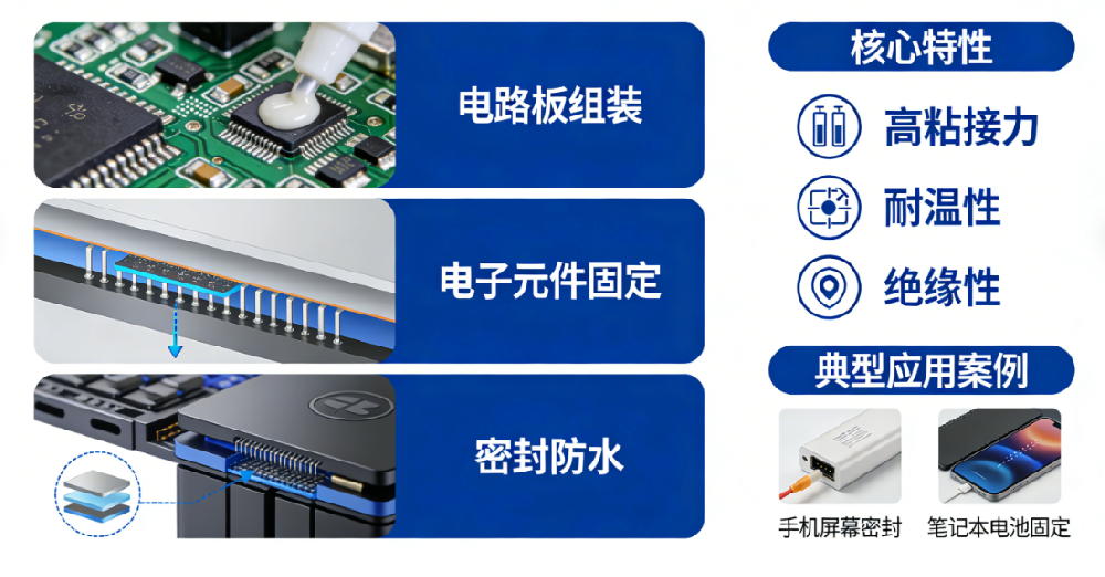 丙烯酸胶在电子电器领域的核心应用