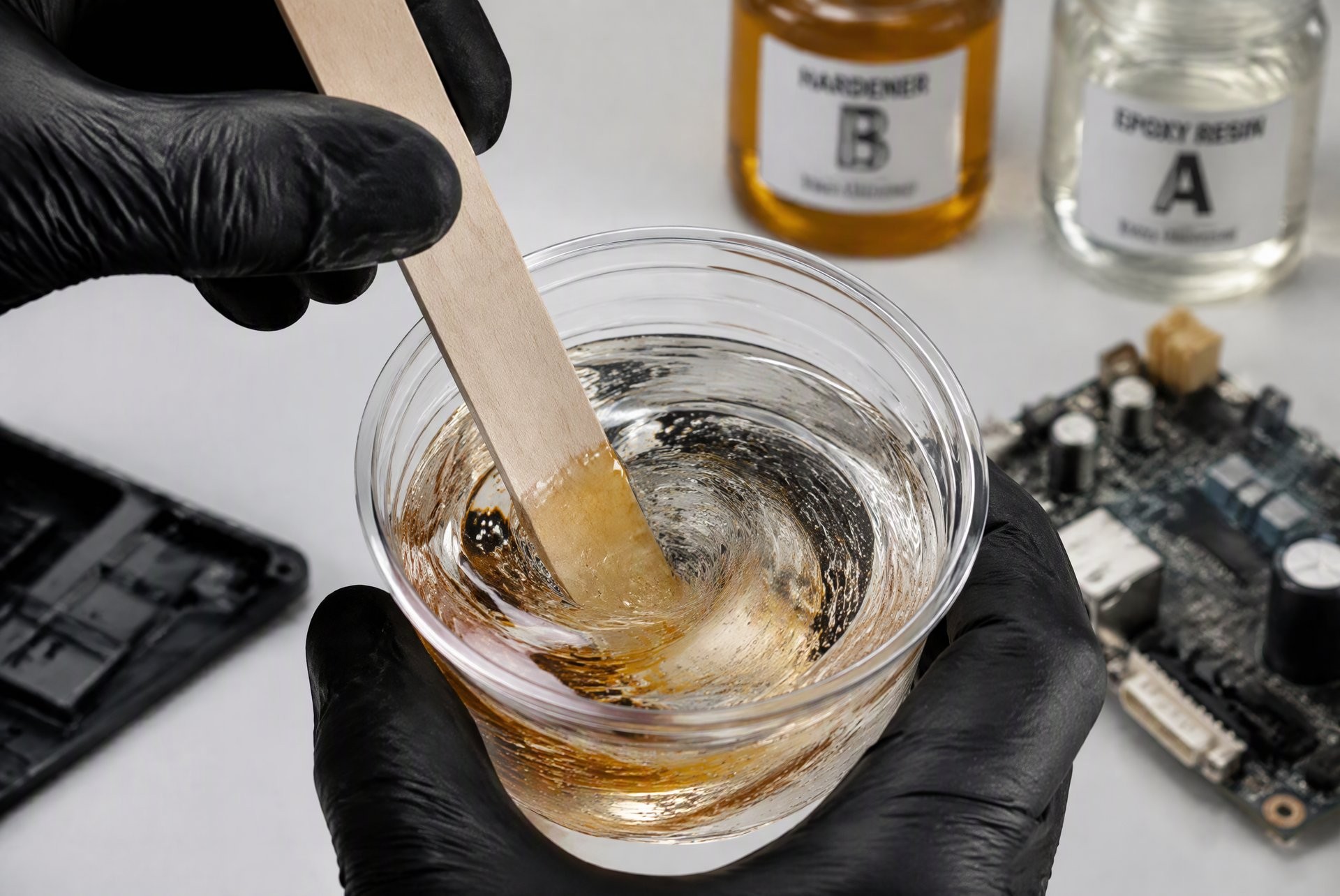 环氧AB胶双组分混合搅拌 环氧AB胶双组分混合搅拌过程