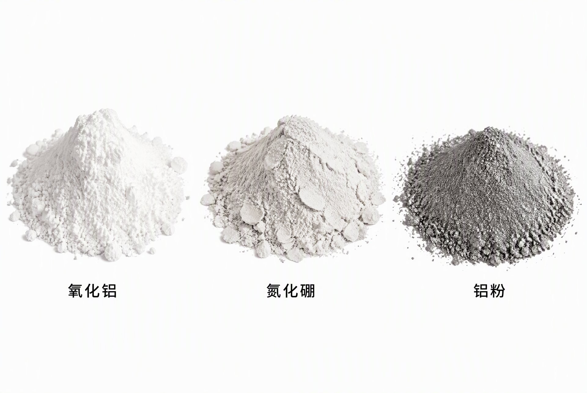 氧化铝氮化硼铝粉三种导热填料对比