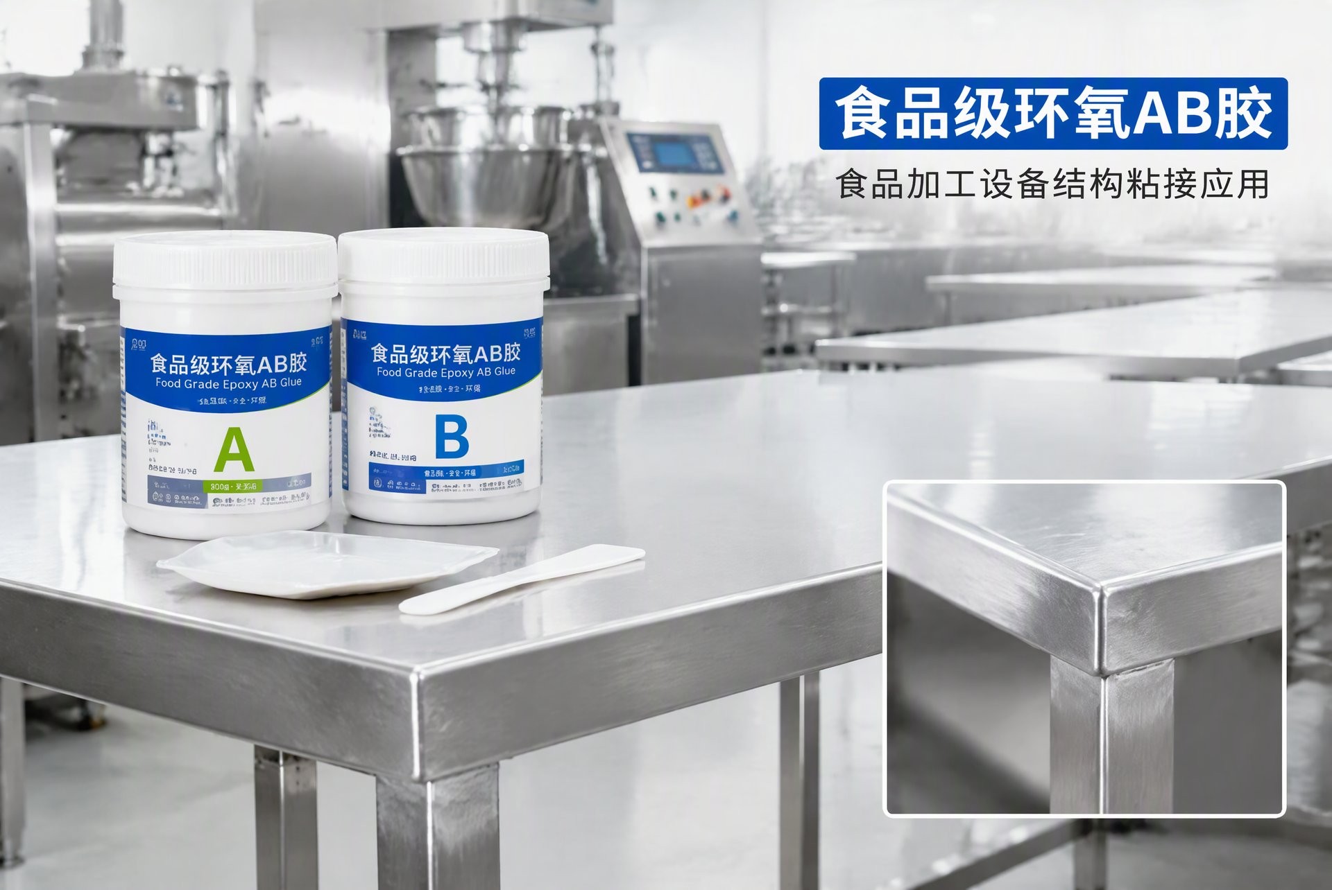 食品级环氧AB胶食品加工设备粘接应用 食品级环氧AB胶食品加工设备粘接应用