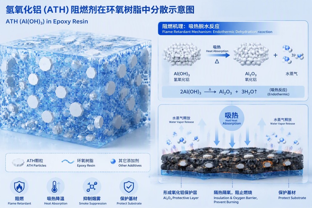 氢氧化铝阻燃机理 ATH阻燃剂微观分散
