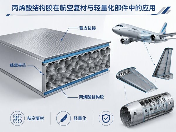 丙烯酸结构胶在航空复材与轻量化部件中的应用：蜂窝夹芯、蒙皮与内饰粘接