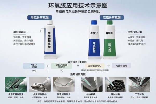 单组份环氧胶与双组份环氧胶的区别与选择