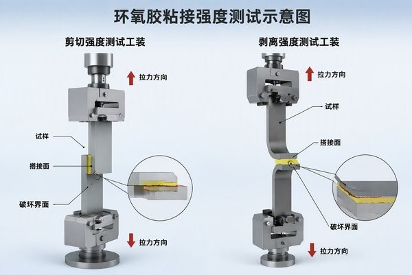 环氧胶粘接强度怎么测：剪切强度、剥离强度与测试方法