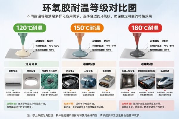 环氧胶耐温等级怎么选：120℃、150℃、180℃还是更高