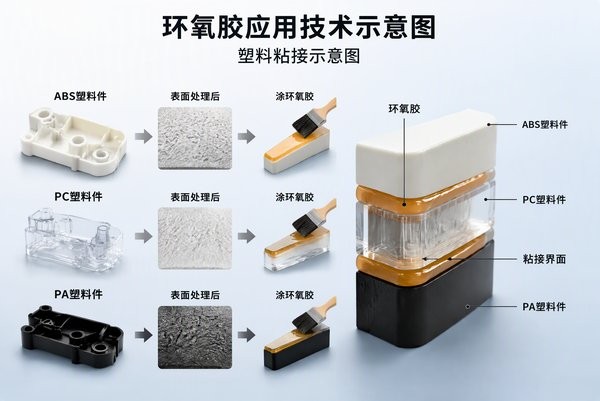 环氧胶粘塑料难怎么办:ABS、PC、PA等塑料粘接要点